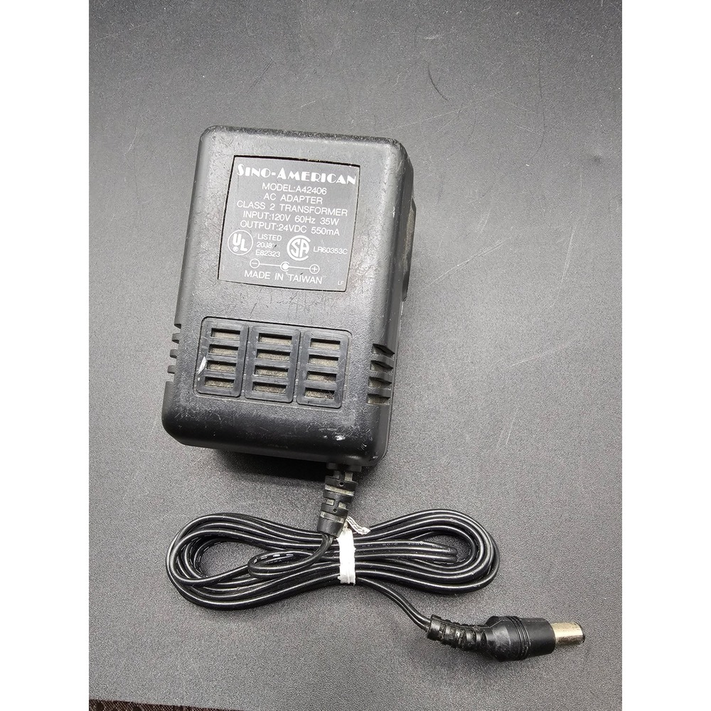 Sino-American A42406 AC Adapter Class 2 Transformer 24VDC 550mA Power Supply 2